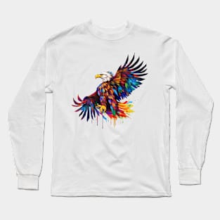 eagle colorfull melted Long Sleeve T-Shirt